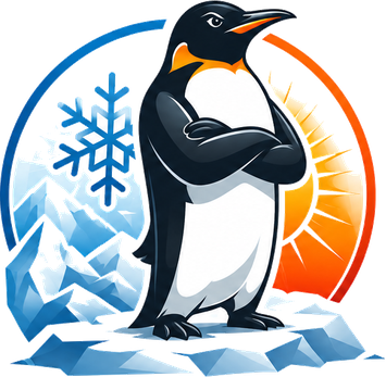 The Total Temp penguin, confident and ready for any weather
